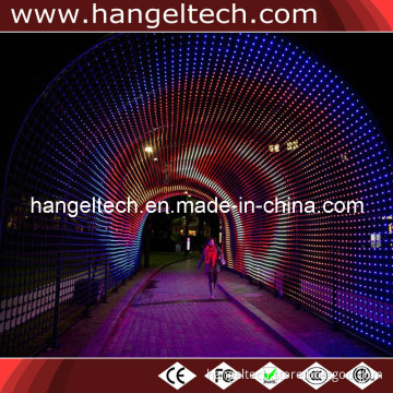 Outdoor P100mm Full Colour Flexible Mesh LED Display